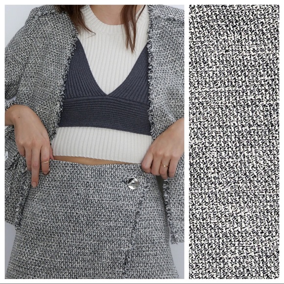 NWT. Zara Tweed Skorts. Size M. - Picture 4 of 9